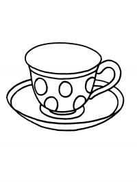 Раскраска чашка. раскраска разукрашка для детей чашка, раскраска кружка и блюдце, раскраска для детей чайная пара рисунок, картинка посуды для распечатывания 