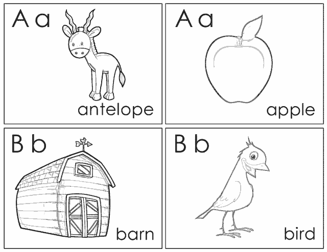 Английский алфавит для детей раскраска | детские раскраски 