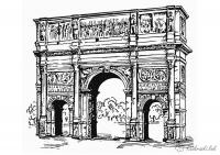 Раскраски путешествия путешествие страна европа париж триумфальная арка 
