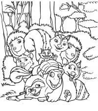 Раскраски лесные животные лесные зверята, раскраски, для детей 