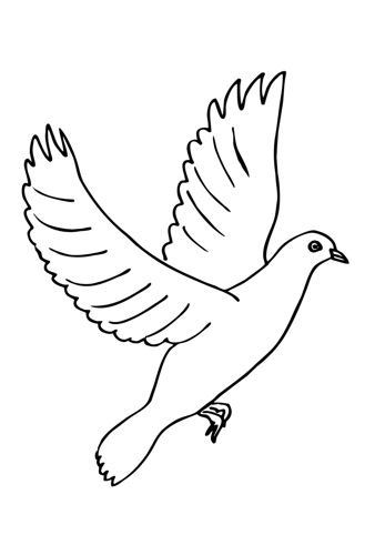 Раскраски день победы 9 мая голубь мира, голубь победы летит с раскрытыми крыльями 