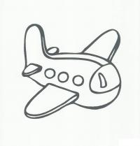Раскраски простые раскраски для малышей самолет 