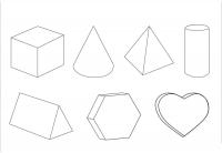 Раскраски геометрические фигуры из бумаги объемные геометрические фигуры контур, шаблоны 