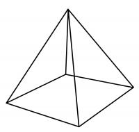 Раскраски геометрические фигуры из бумаги пирамида макет, пирамида шаблон из бумаги, пирамида 