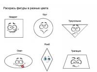 Геометрические фигуры, квадрат, круг, треугольник 