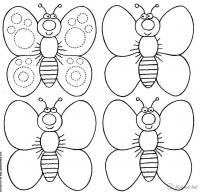 Раскраски раскрась геометрические фигуры бабочка из геометрических фигур обведи и раскрась 