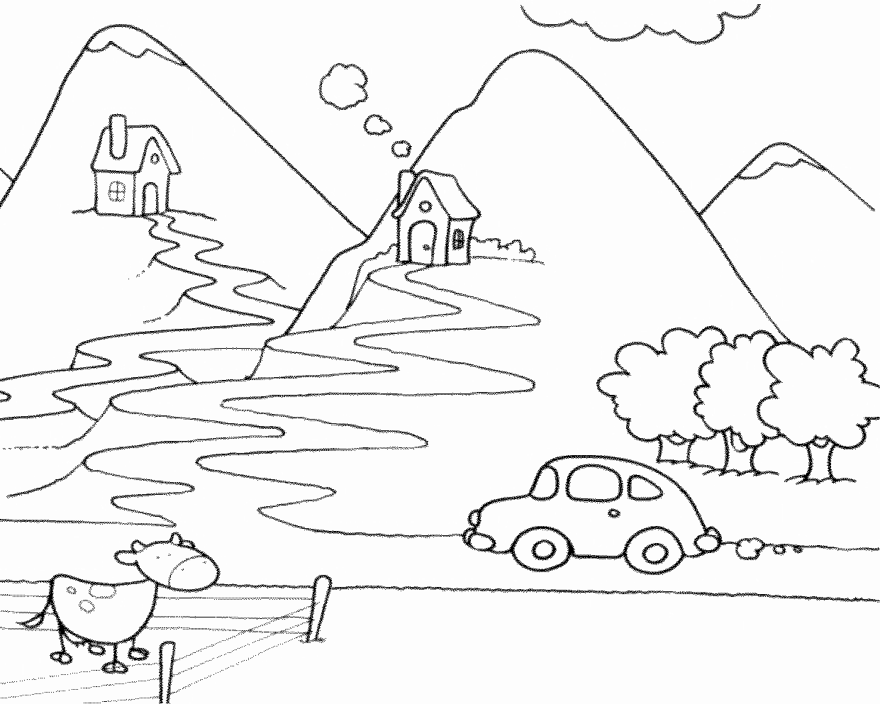 Дачные домики в горах 
