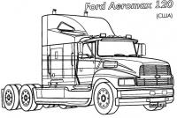Раскраски грузовик грузовик ford aeromax раскраска для мальчиков 