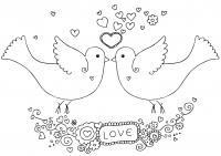Два голубя влюбились 
