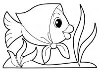 Рыбка в платочке, скачать или распечатать раскраску распечатать скачать 