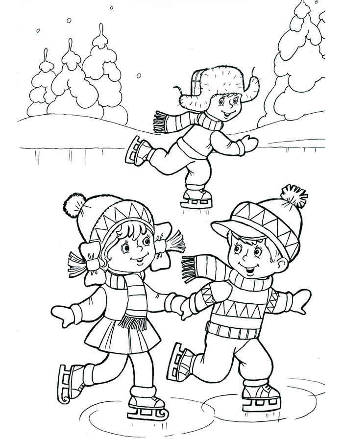 зимние виды спорта для детей картинки