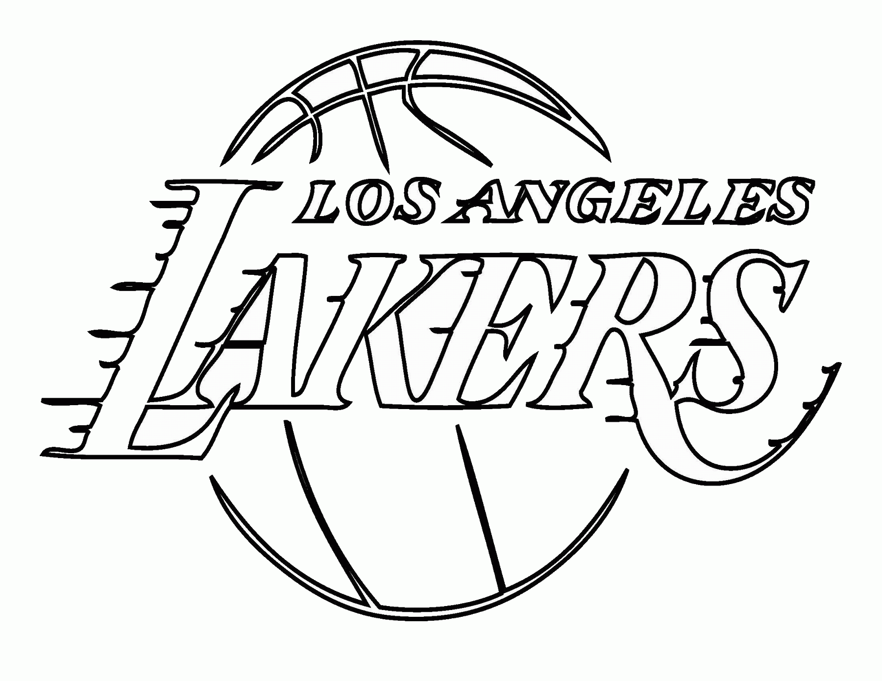 Раскраски спорт команда, баскетол, спорт, лос анджелес лэйкерс 