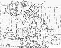 Раскраски дождь раскраски для детей, явления природы, природа, люди, дождь 