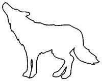 Раскраски вырезания волк контур, животные для вырезания из бумаги 