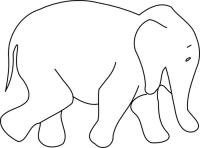 Раскраски вырезания слон контур, животные трафарет для вырезания из бумаги 