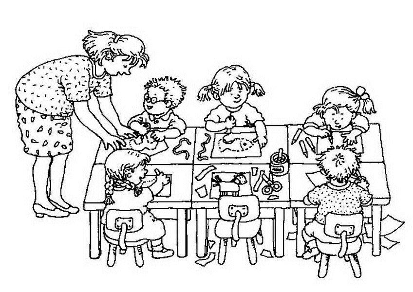Раскраски день праздник 1 июня день защиты детей дети играть детский сад воспитатель рисовать 