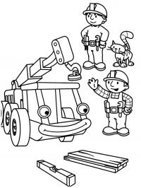 Боб строитель скачать бесплатные раскраски для детей 