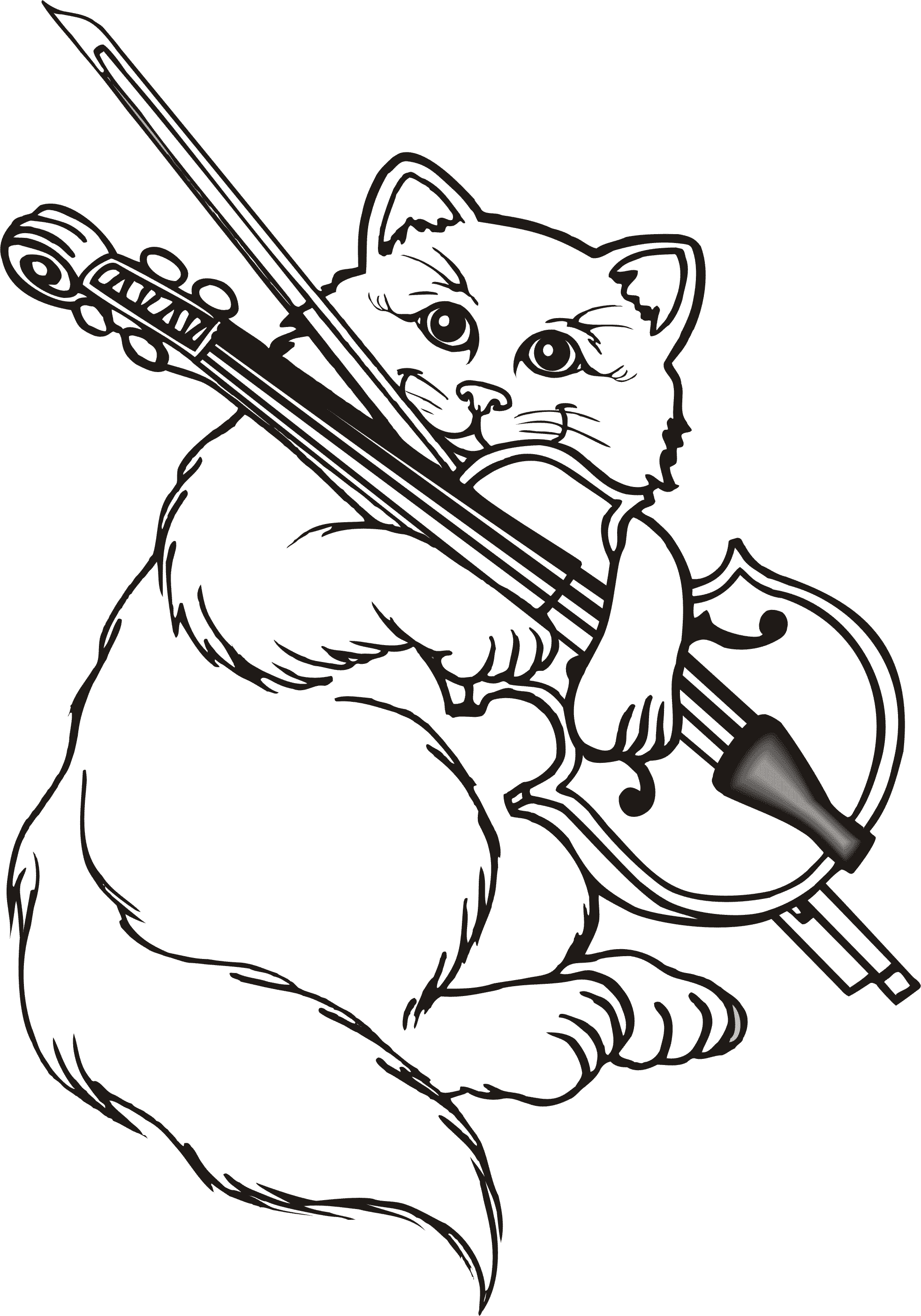 Кот со скрипкой 