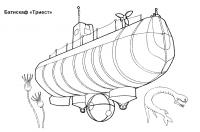 Батискаф триест, подводная лодка 
