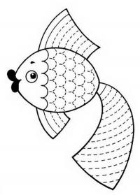 Штриховка рыбка 