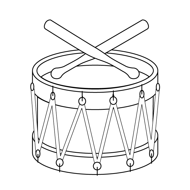 Музыкальный инструмент барабан 